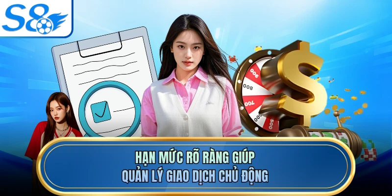 Hạn mức rõ ràng giúp quản lý giao dịch chủ động